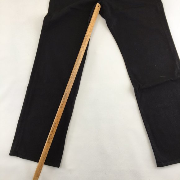7 For All Mankind Relaxed Button Fly Black Jeans 36 - Picture 10 of 10